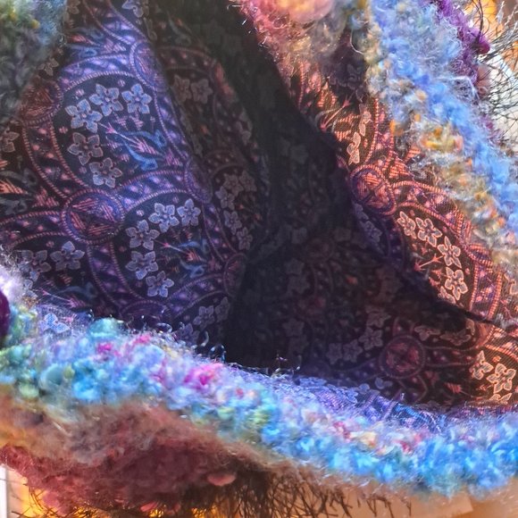 Fun & Colorful Crocheted Boho Festival Bag - Picture 5 of 6